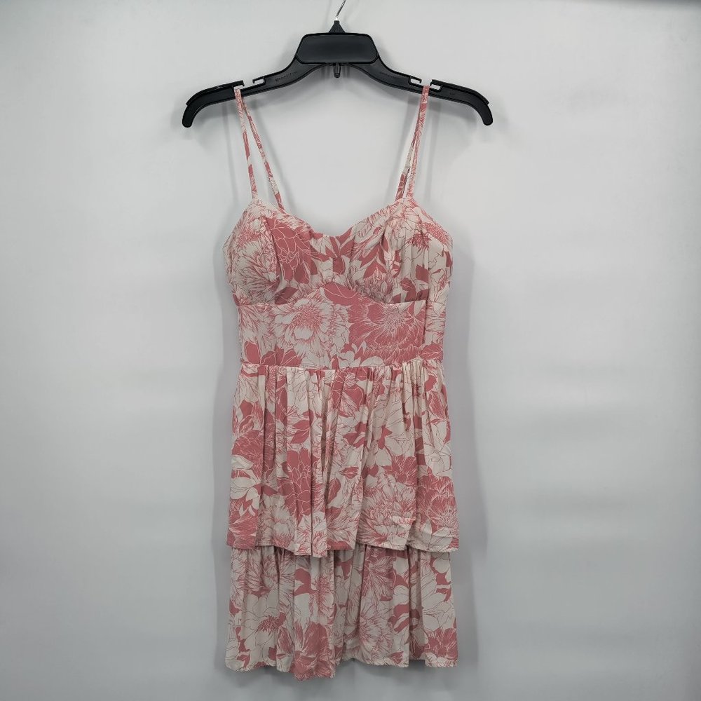 AUW Women's Flower Dress Pink Medium